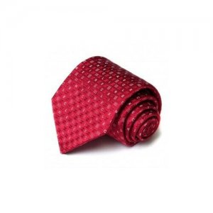 Вишневый галстук с мелкими буквами Celine 59133. Цвет: красный