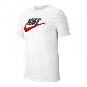 Футболка NSW Tee Brand Mark, белый/черный/красный Nike