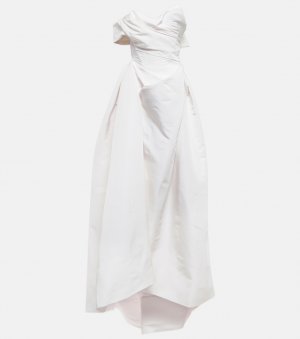 Свадебное шелковое платье Freyja на одно плечо VIVIENNE WESTWOOD, белый Westwood