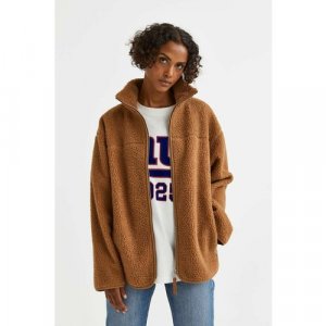 Куртка, размер M, коричневый H&M. Цвет: коричневый