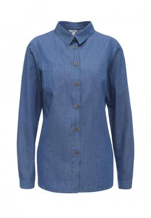 Рубашка джинсовая Yarmina. Цвет: синий