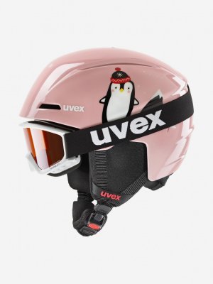 Шлем детский Viti Set, Розовый Uvex. Цвет: розовый