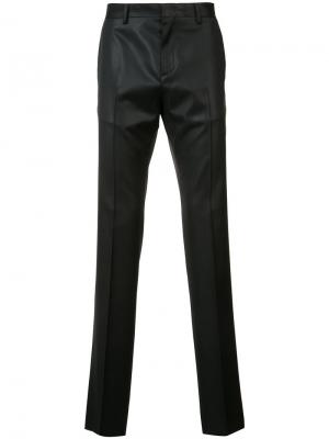 Классические брюки Moschino. Цвет: чёрный
