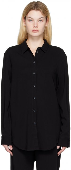 Черная пижамная рубашка London ASCENO