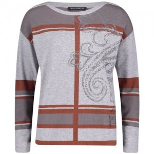 Пуловер женский, BETTY BARCLAY, модель: 5566/2669, цвет: серый, размер: 46 Barclay. Цвет: серый