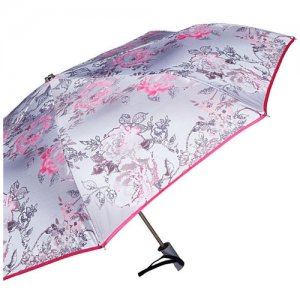 Зонт складной mini и палантин STILLA. Цвет: серый/красный