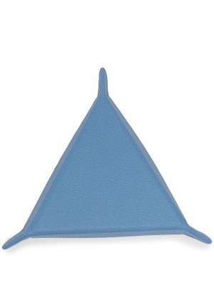 Мини-поднос Triangle Trinket Smythson. Цвет: синий