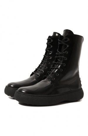 Кожаные ботинки Tod’s. Цвет: чёрный