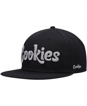 Мужская черная оригинальная мятная однотонная кепка Snapback с логотипом Cookies