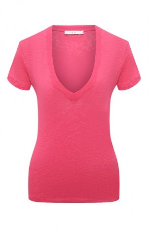 Льняная футболка Iro. Цвет: розовый