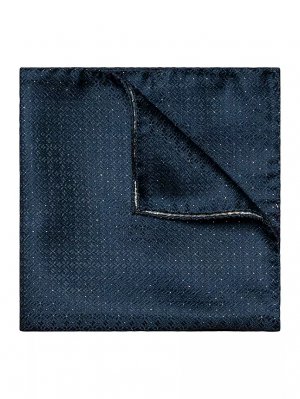 Шелковый вечерний нагрудный платок , синий Eton