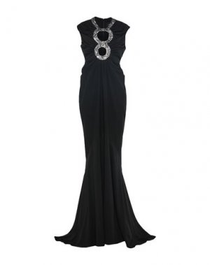 Длинное платье AZZARO. Цвет: черный