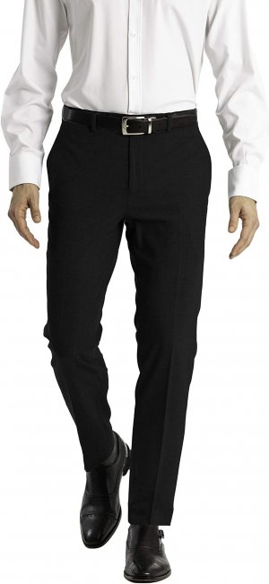 Мужские узкие классические брюки стрейч , черный Calvin Klein