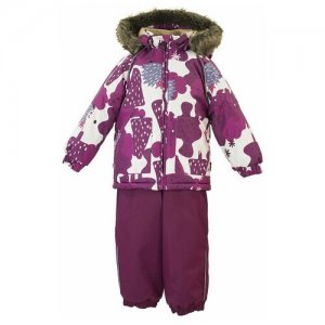 Комплект зимний Avery 41780030-83320/костюм для девочки/цвет фиолетовый. Размер 80 Huppa. Цвет: фиолетовый