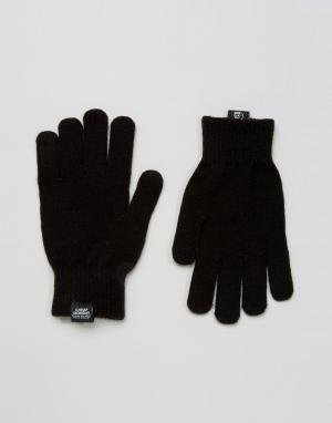 Черные перчатки для сенсорных гаджетов Cheap Monday. Цвет: черный
