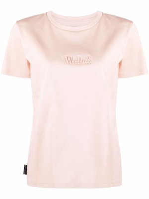 Debossed-logo T-shirt Woolrich. Цвет: розовый