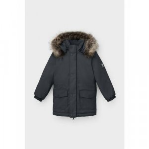 Куртка , размер 116-122, серый crockid. Цвет: серый/темно-серый