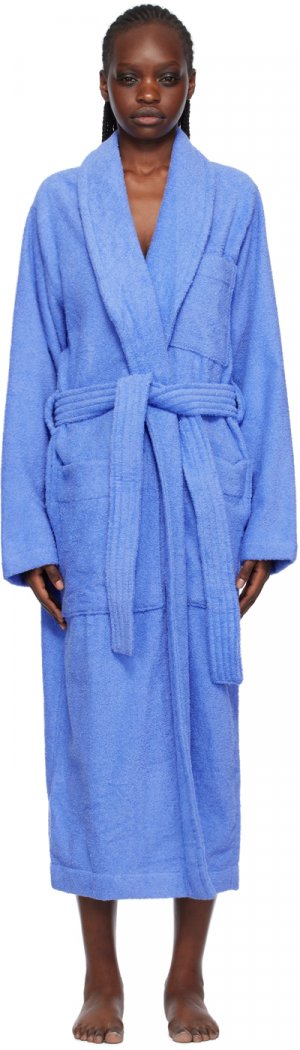 Синий халат с капюшоном , цвет Clear blue Tekla