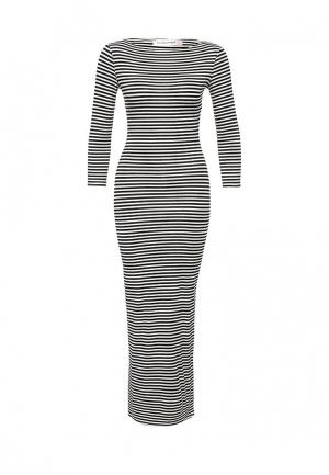 Платье TrendyAngel. Цвет: черно-белый