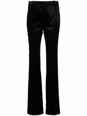 Расклешенные брюки с завышенной талией Saint Laurent. Цвет: черный