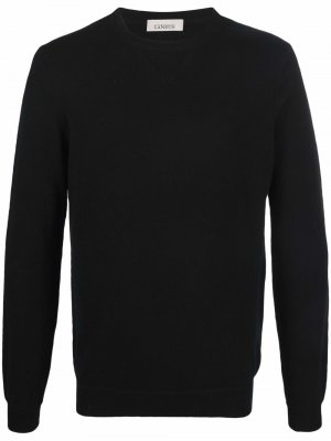Кашемировый свитер с круглым вырезом Laneus. Цвет: черный
