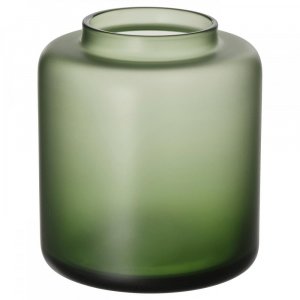 ИКЕА КОНСТФУЛ ваза из полупрозрачного стекла зеленая 10 см IKEA
