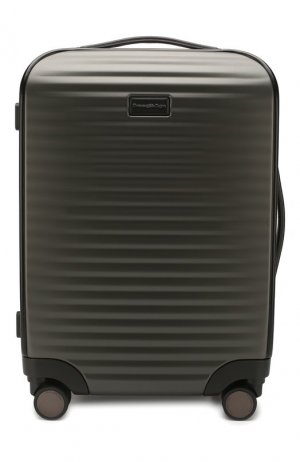 Дорожный чемодан Ermenegildo Zegna. Цвет: серый