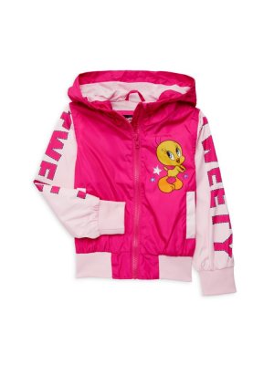 Университетская куртка Tweety для маленьких девочек , розовый Members Only