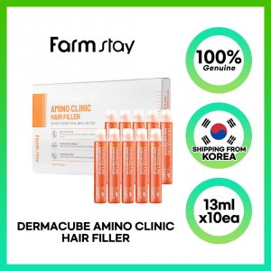 Derma Cube Amino Clinic Филлер для волос 13 мл x 10 шт. FARM STAY