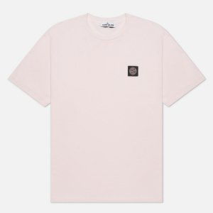 Мужская футболка Small Logo Patch Stone Island. Цвет: розовый