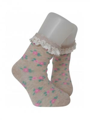 Носки, 2 пары Katamino. Цвет: розовый, бежевый