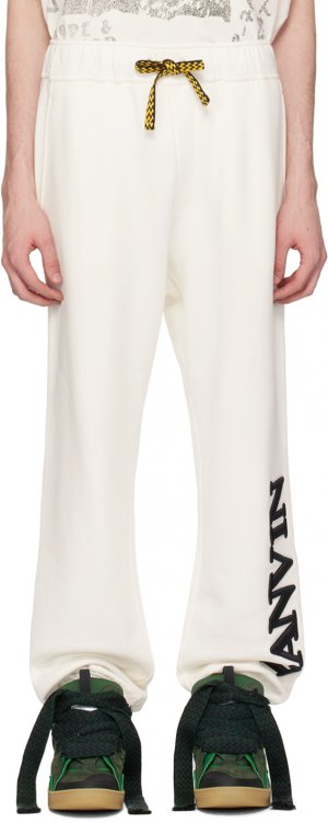 Белые спортивные штаны Future Edition Lanvin
