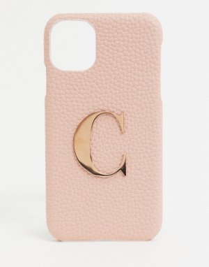 Чехол для iphone 11 / XR с инициалом C -Розовый Elie Beaumont