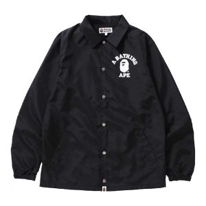 Куртка-рубашка Bape Multi Camo College Coach, черный A Bathing Ape