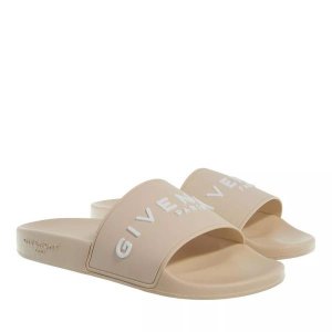 Туфли slide slippers with logo , бежевый Givenchy