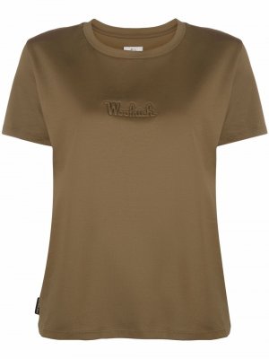Debossed-logo T-shirt Woolrich. Цвет: зеленый