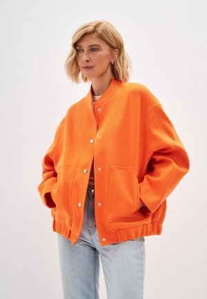 Куртка Noele Boutique Herringbone. Цвет: оранжевый