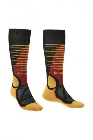 Лыжные носки средней плотности Merino Performance , желтый Bridgedale