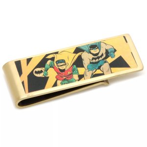 Винтажный зажим для денег DC Comics Бэтмен и Робин с бронзовым покрытием