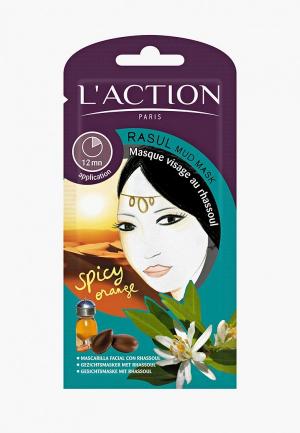 Маска для лица LAction L'Action с глиной расул Rasul Mud, 12 г. Цвет: белый