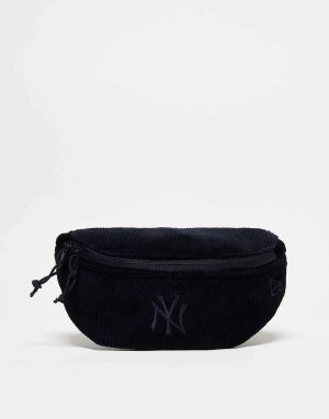 Темно-синяя бархатная поясная сумка New Era NY Yankees