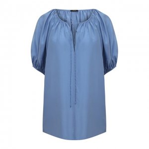 Шелковая блузка Joseph. Цвет: голубой