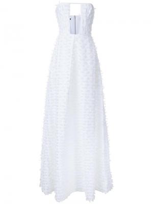 Вечернее платье Aria Alex Perry. Цвет: белый