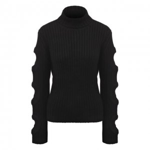 Шерстяной свитер JW Anderson. Цвет: чёрный