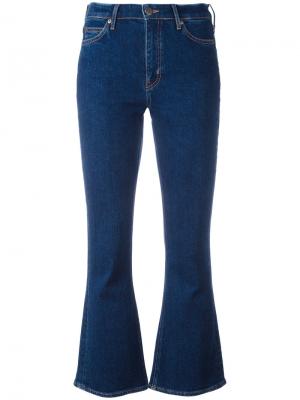 Укороченные расклешенные джинсы Mih Jeans. Цвет: синий