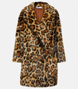 Пальто из искусственного меха с леопардовым принтом REDVALENTINO, разноцветный REDValentino