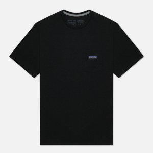 Мужская футболка P-6 Logo Chest Pocket Responsibili-Tee Patagonia. Цвет: чёрный