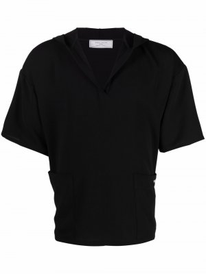 Рубашка с капюшоном и короткими рукавами Société Anonyme. Цвет: черный