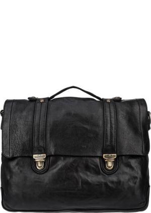 Кожаная сумка-рюкзак черного цвета Campomaggi. Цвет: черный