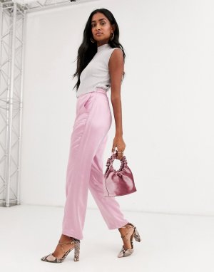 Прямые брюки на молнии -Розовый цвет Atoir
